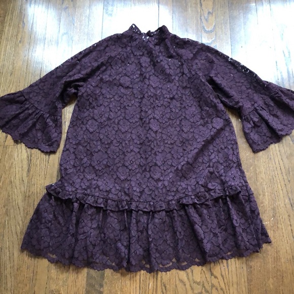 H&M Deep Purple Lace Tunic - Picture 8 of 8